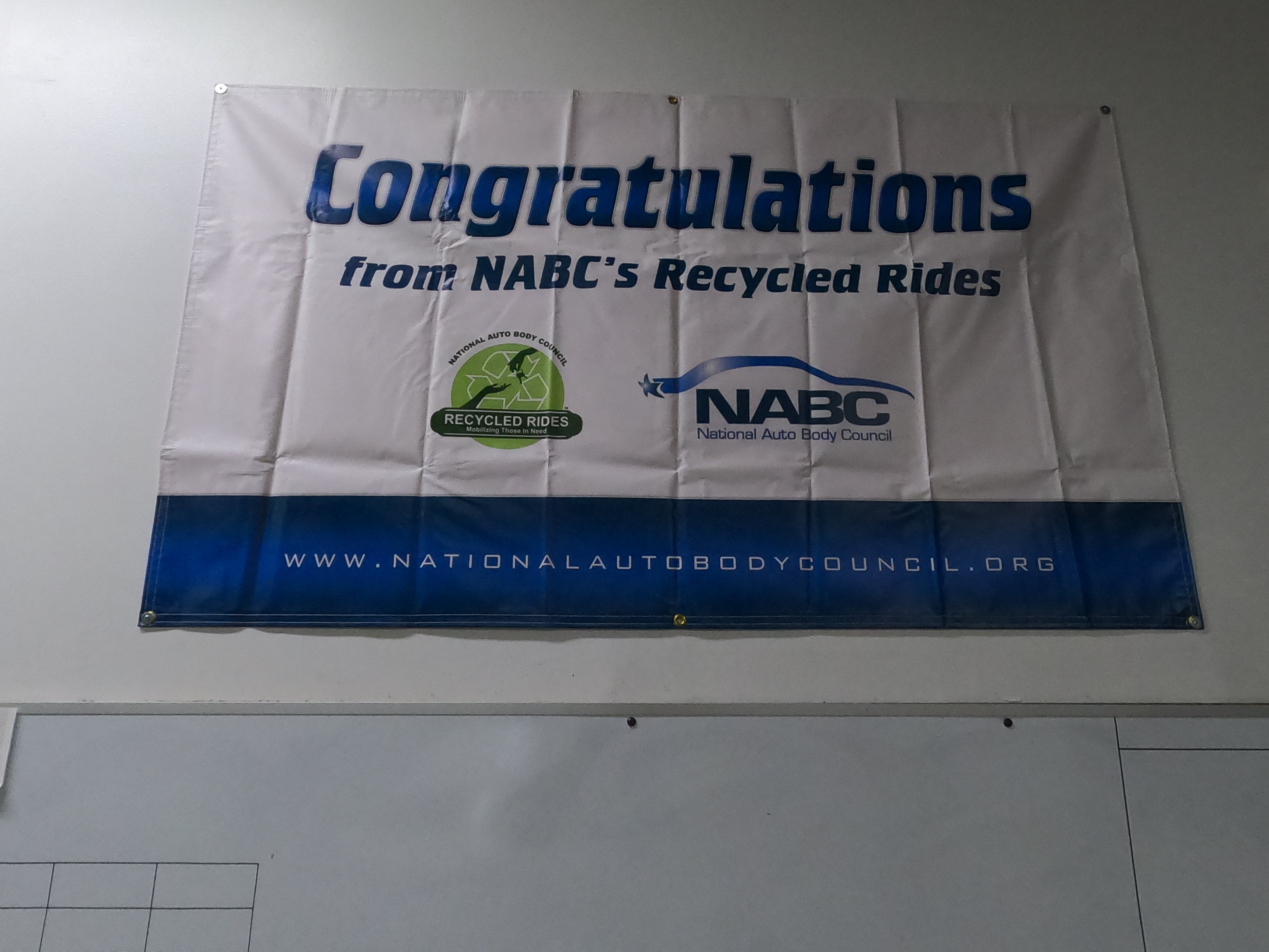 Congratulations from NABC's Recycled Rides